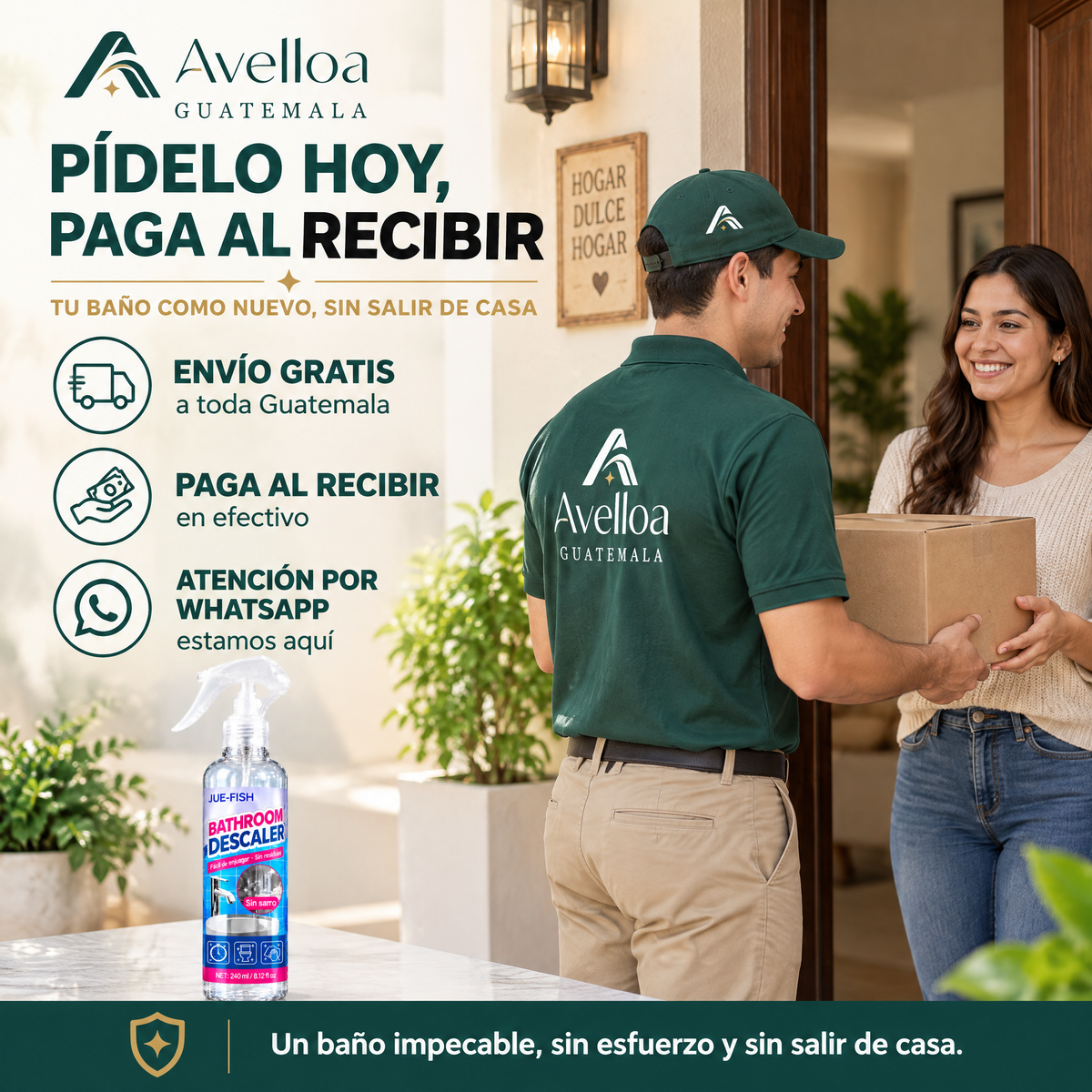 Espuma antisarro para baño — Avelloa Guatemala